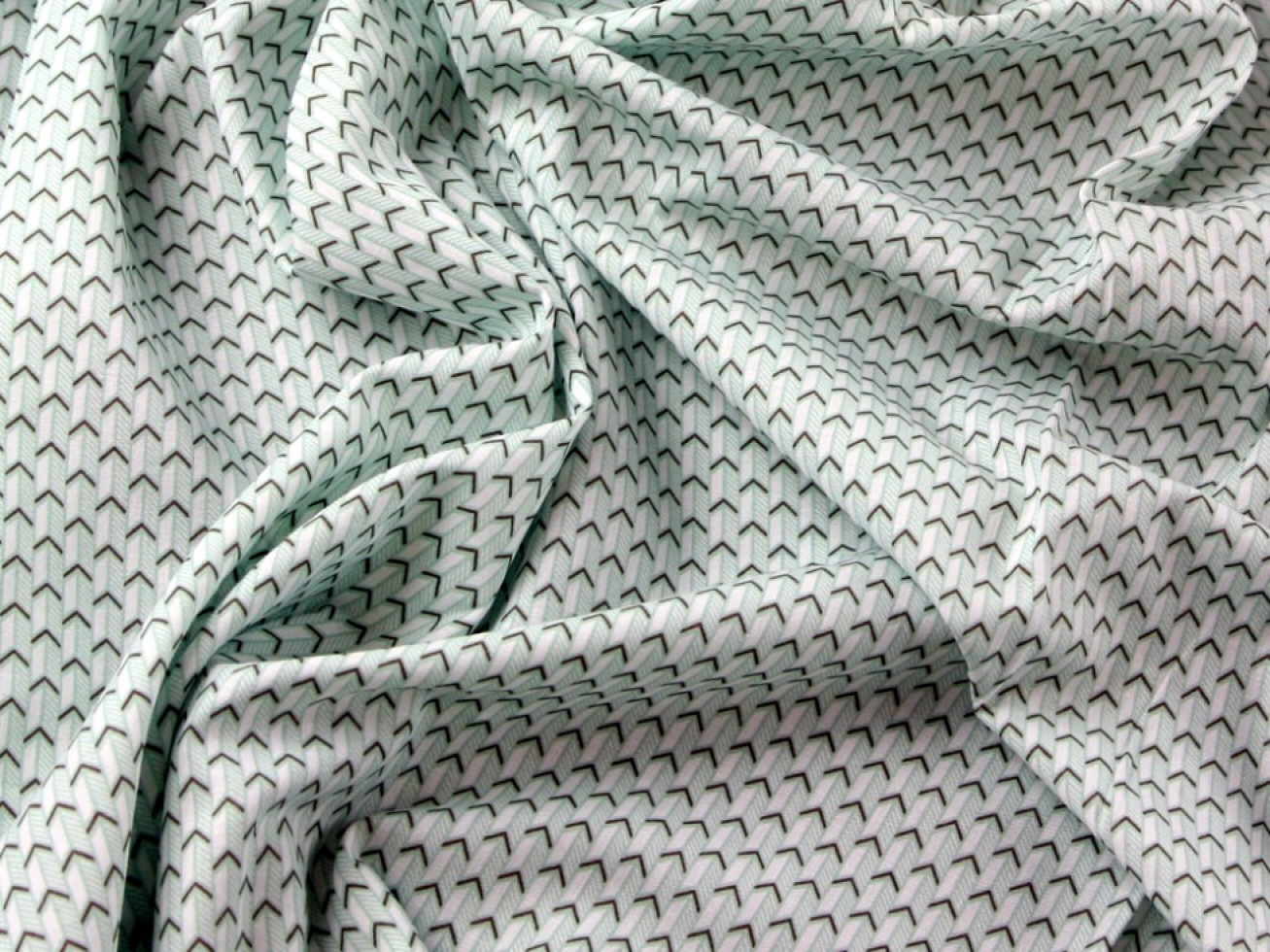 John Louden 100% Cotton Poplin Fabric Mint Green