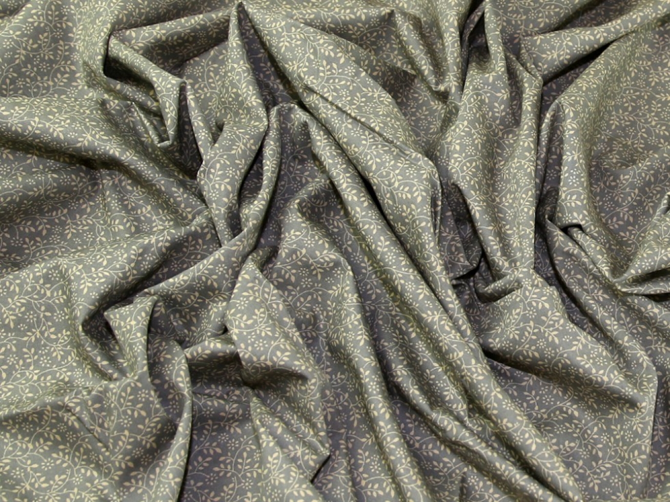 John Louden 100% Cotton Poplin Fabric Camel on Grey