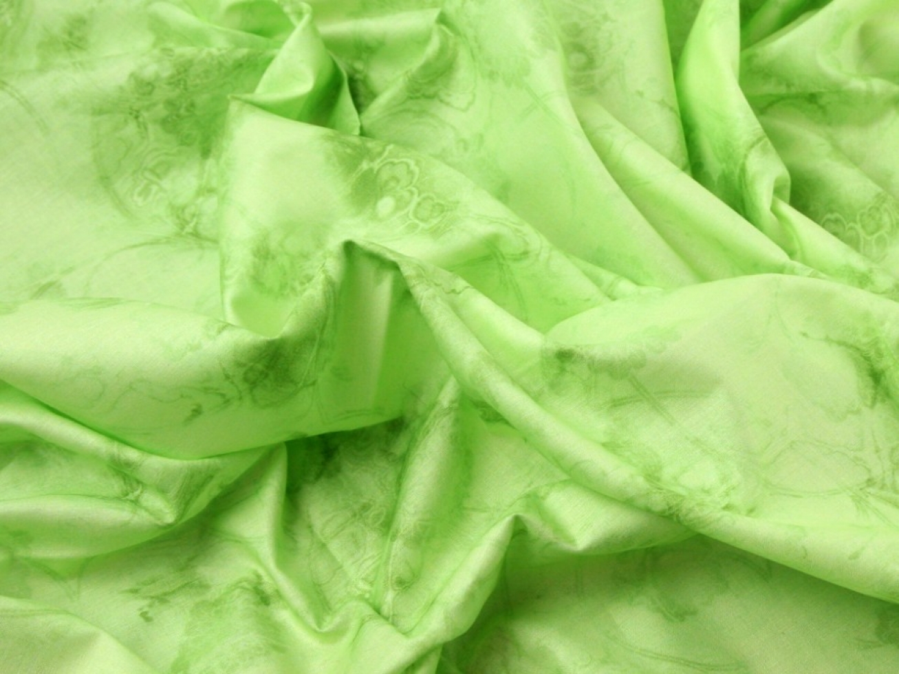 John Louden 100% Cotton Poplin Fabric Lime Green