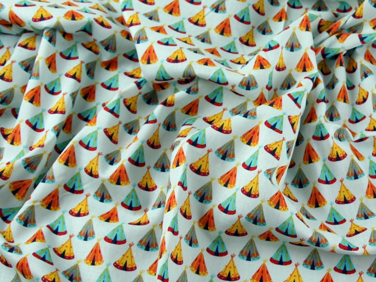 John Louden 100% Cotton Poplin Fabric Mint Green