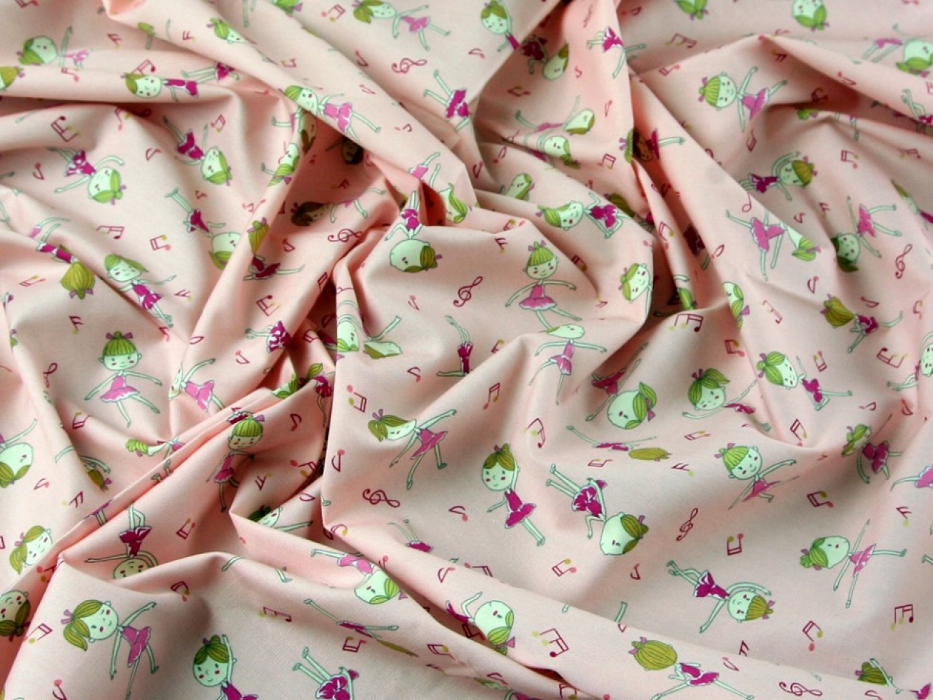 John Louden 100% Cotton Poplin Fabric Pink