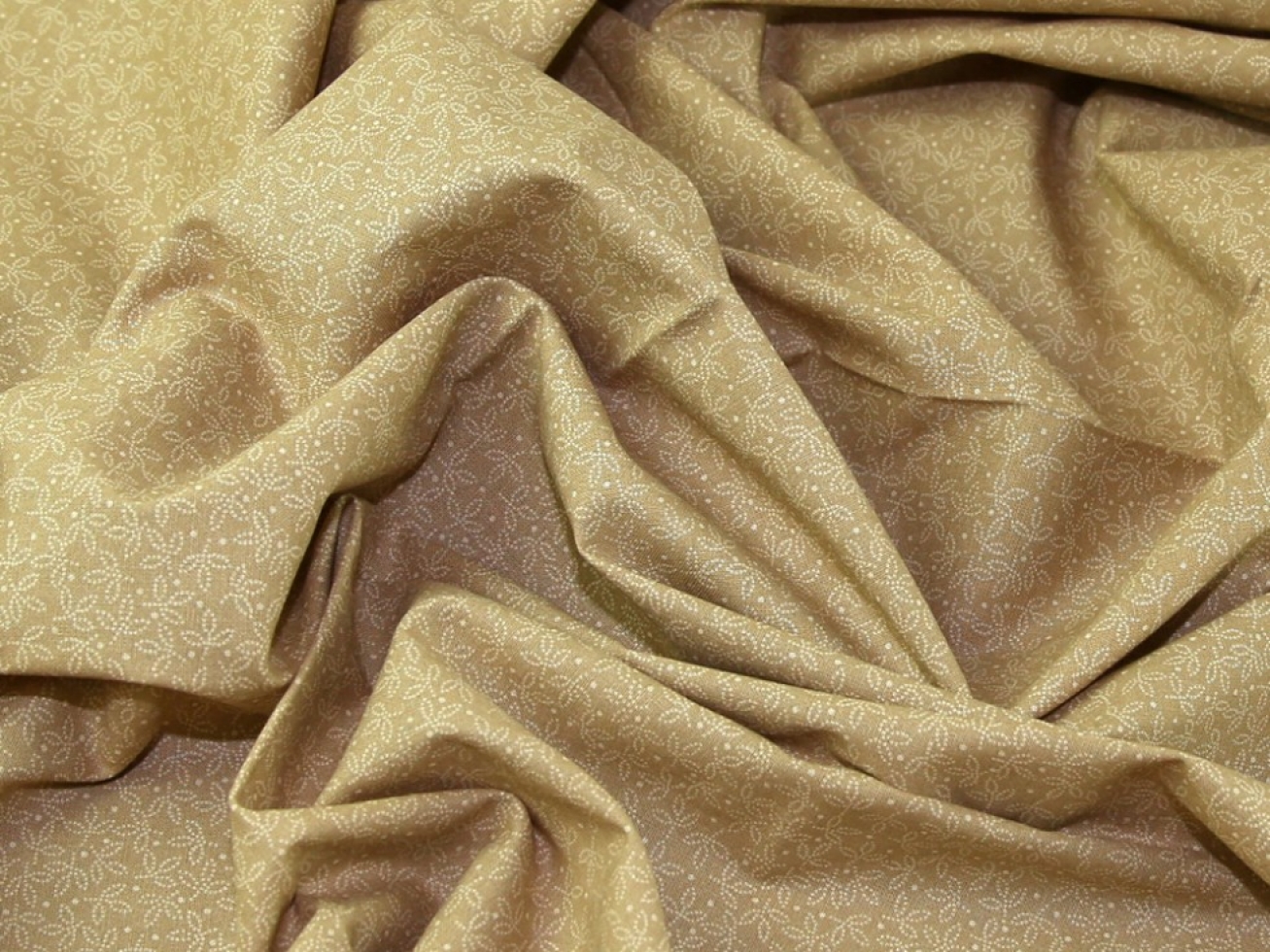 John Louden 100% Cotton Fabric Tan