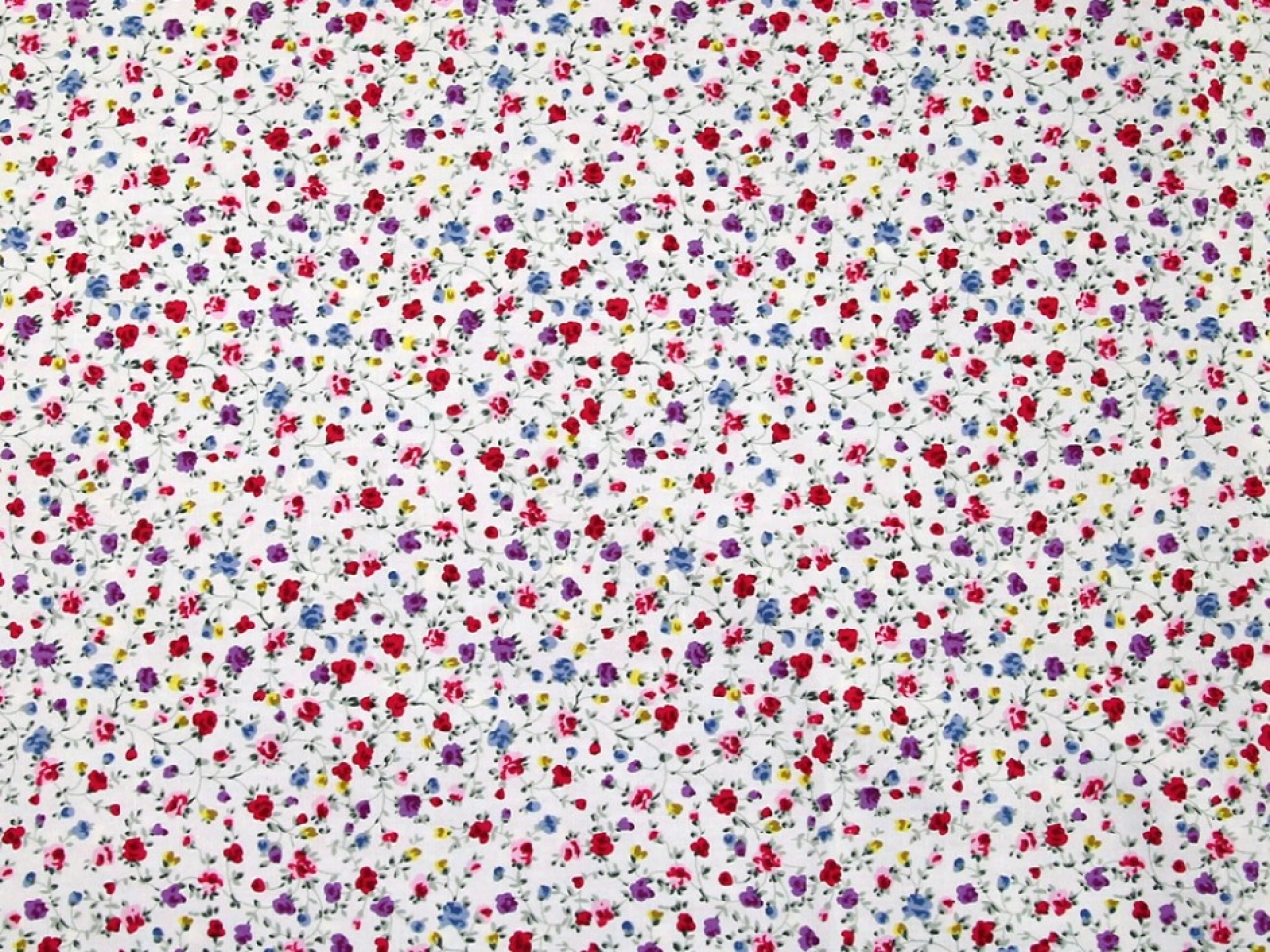 John Louden 100% Cotton Poplin Fabric White