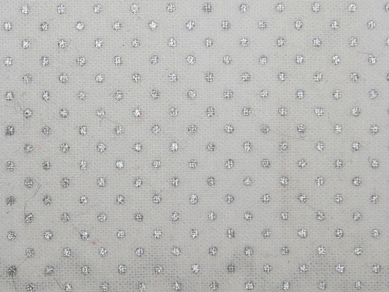 John Louden 100% Cotton Fabric Silver on White
