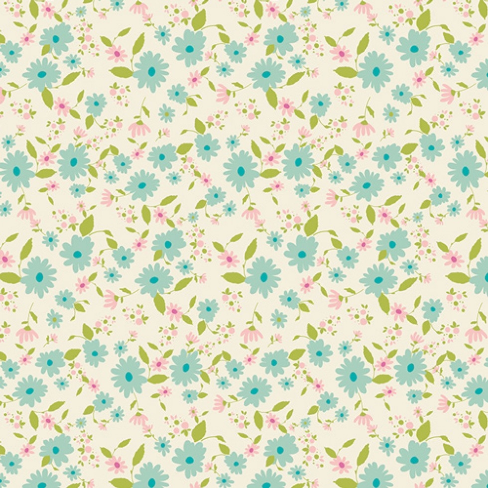 Art Gallery Fabrics Joie de Vivre 100% Cotton Poplin Fabric Petit Potpourri Azur