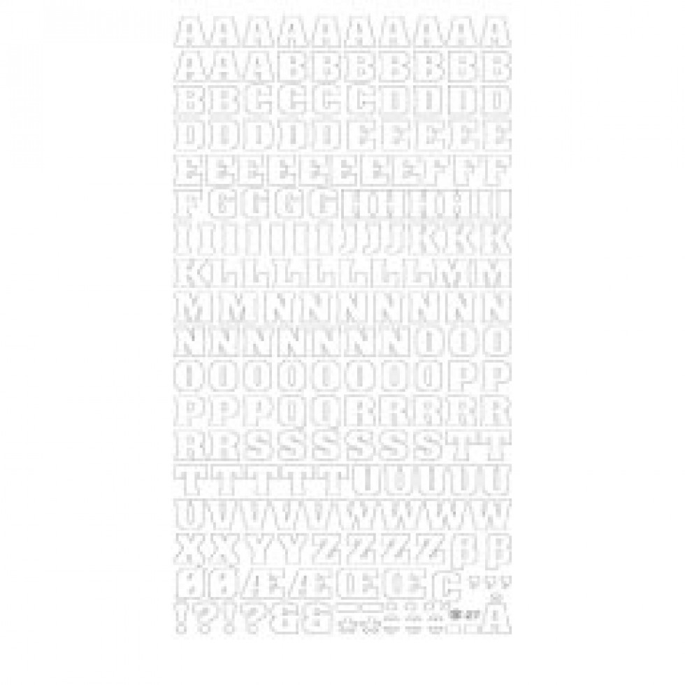 Peel Off Stickers Alphabet Gold