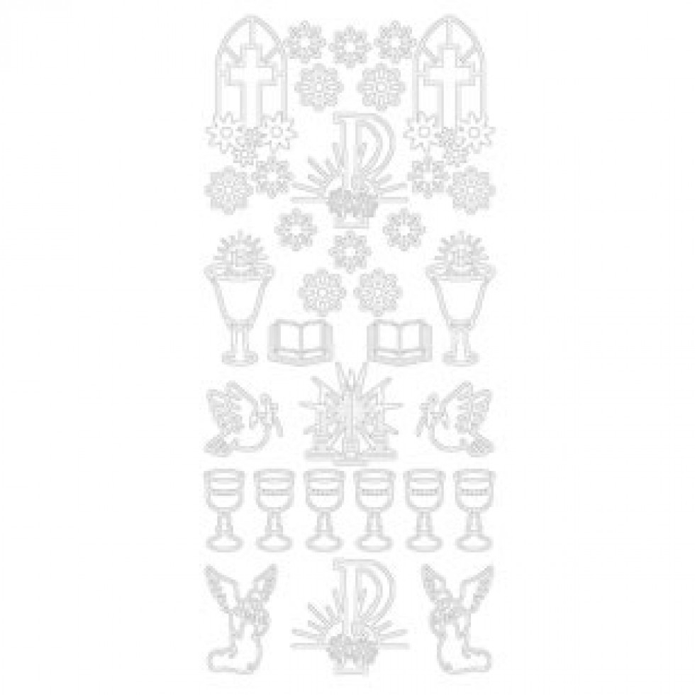 Peel Off Stickers Communion Gold