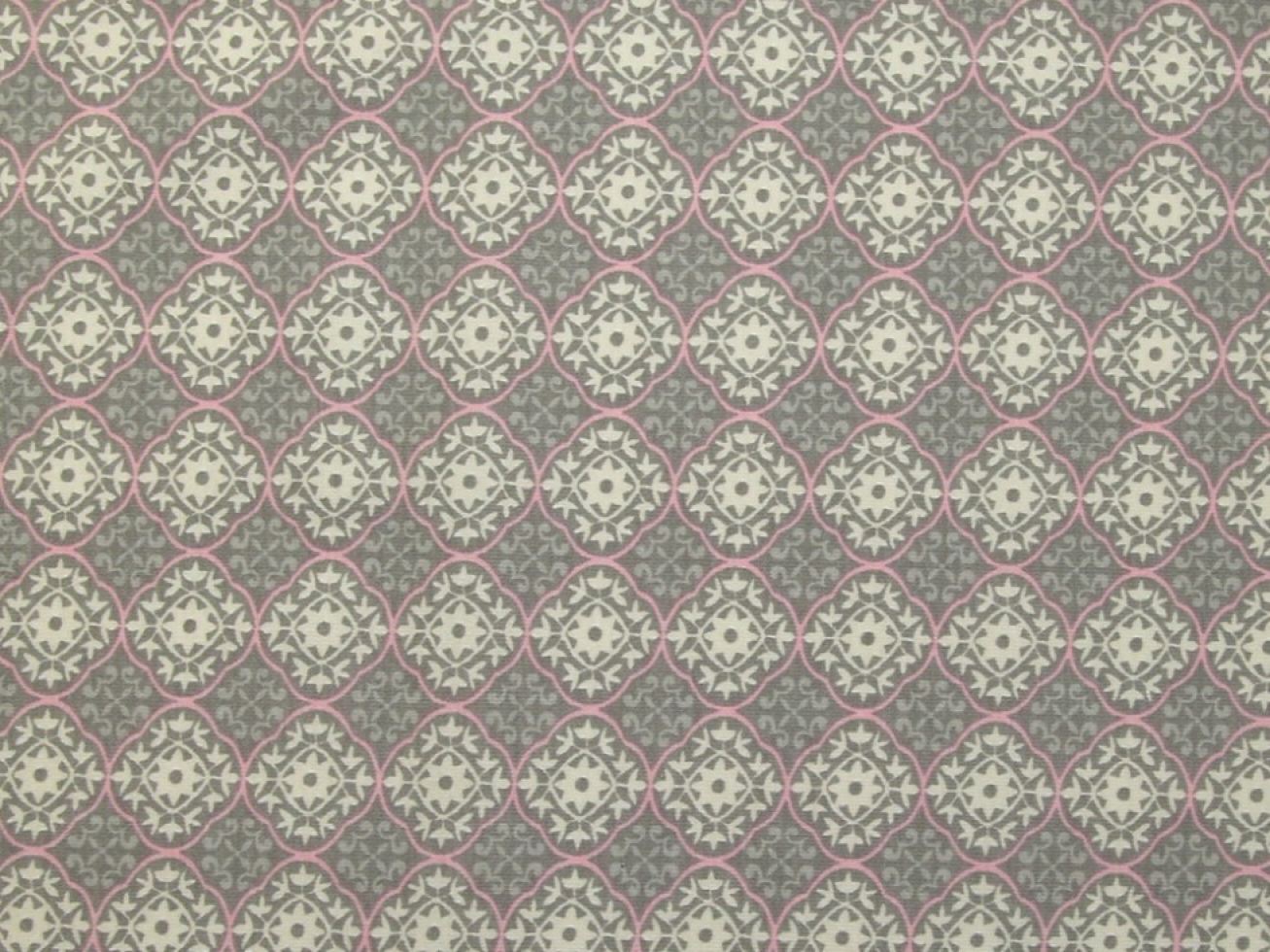 Stof France Cotton Jersey Stretch Knit Fabric Rose & Taupe
