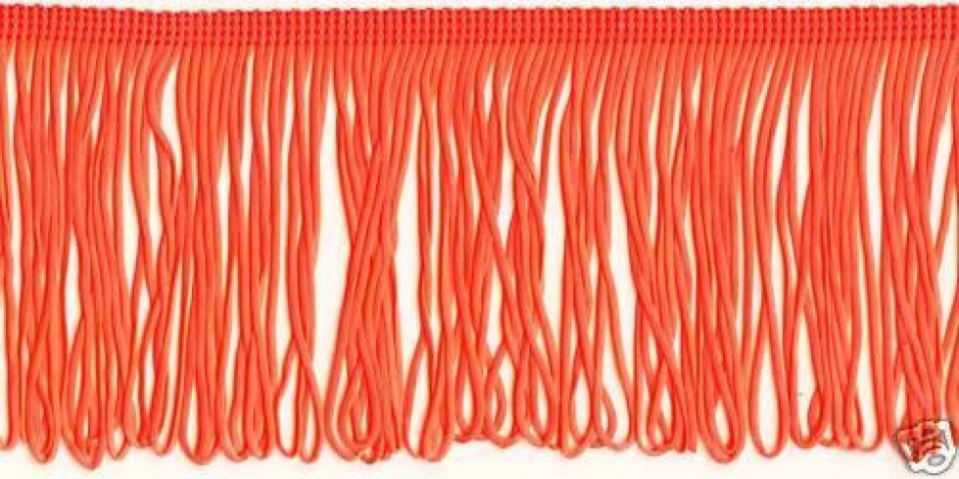 Loop Fringe Trim Fluorescent Orange