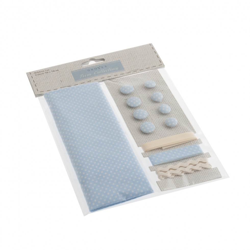 Fabric Trim Sewing Kit Blue Spot