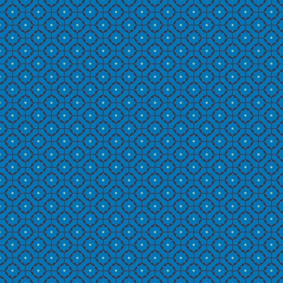 Art Gallery Fabrics Loved to Pieces 100% Cotton Poplin Fabric Reap and Sew Azul