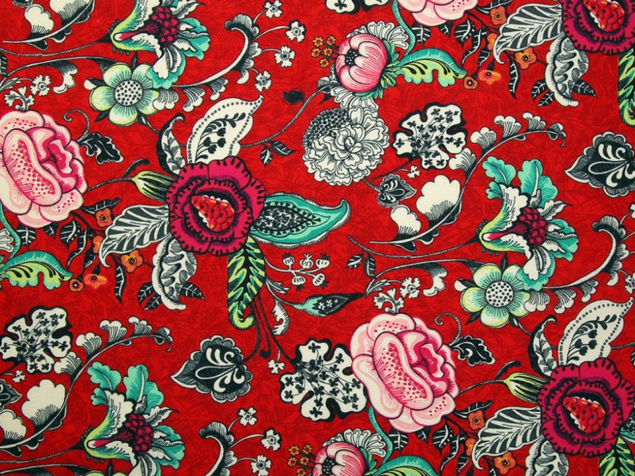 Stof France 100% Cotton Fabric Red