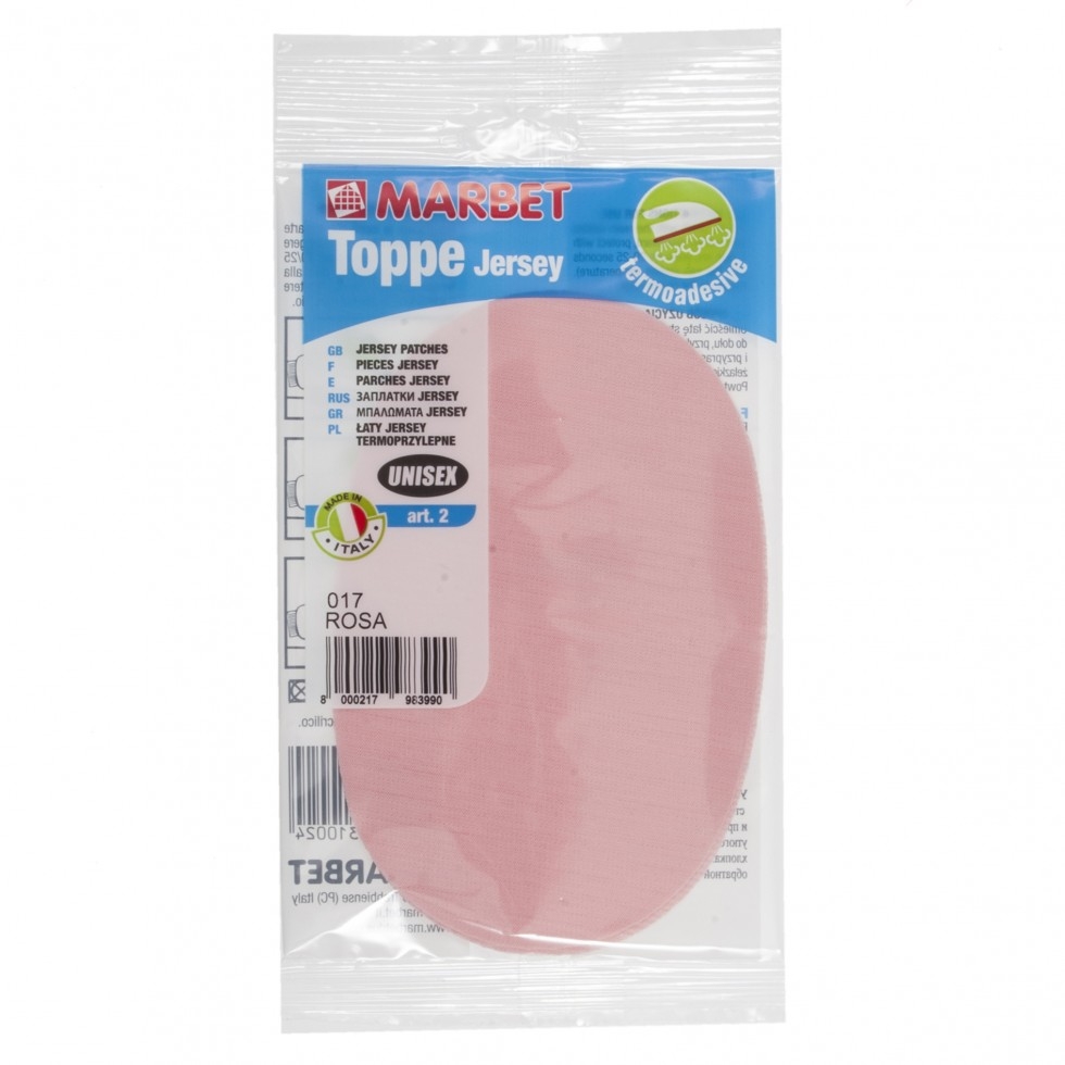 Marbet Iron On Jersey Sportswear Patches Pink