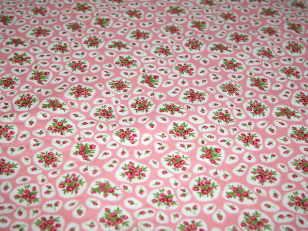 Laminated Cotton Vinyl Fabric Pink