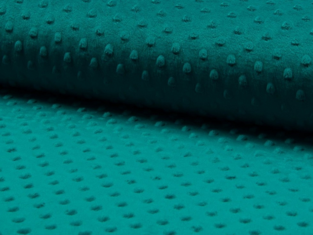 Embossed Dimple Plush Fleece Fabric Jade