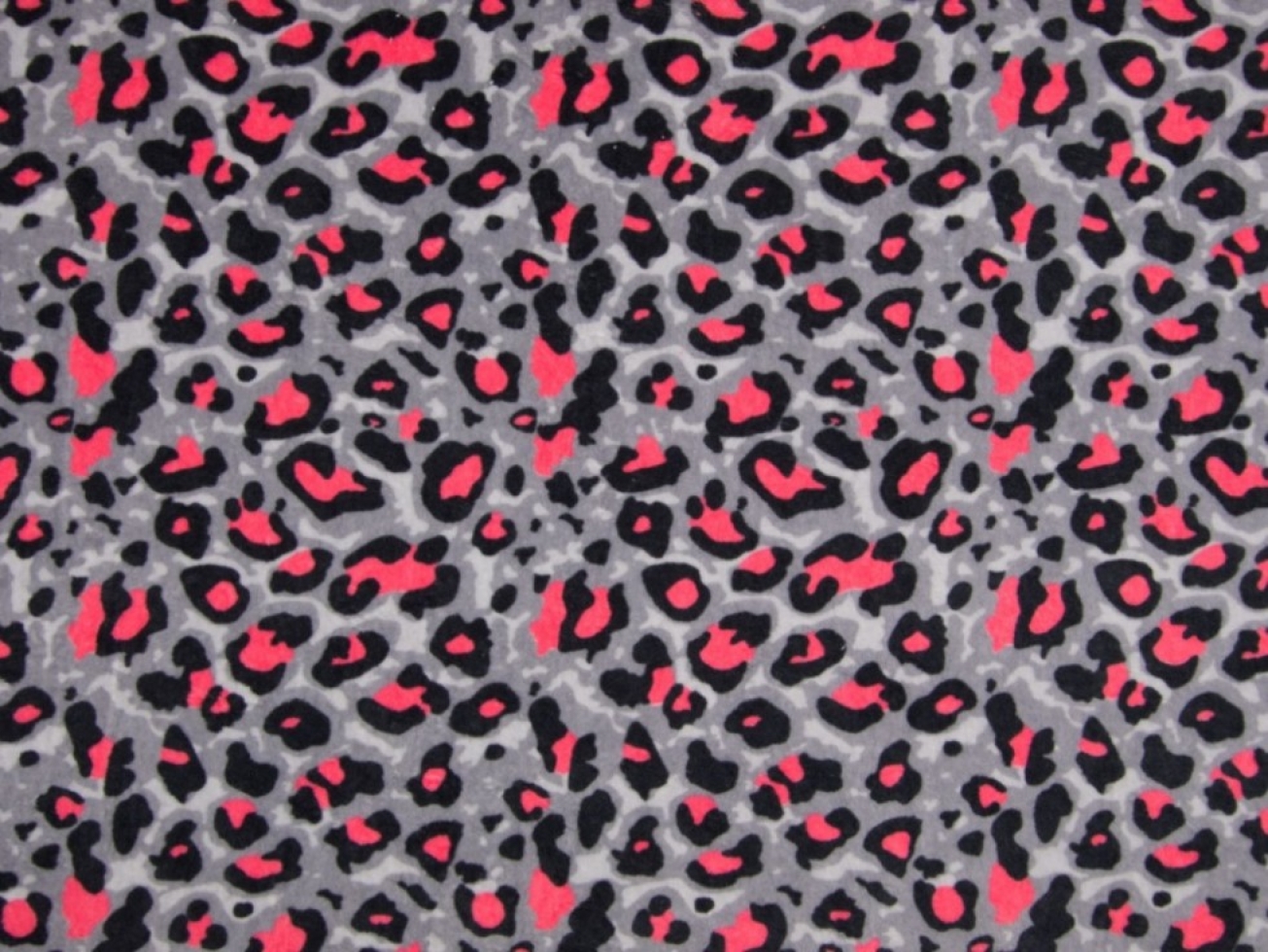 Velour Stretch Knit Fabric Neon Rose