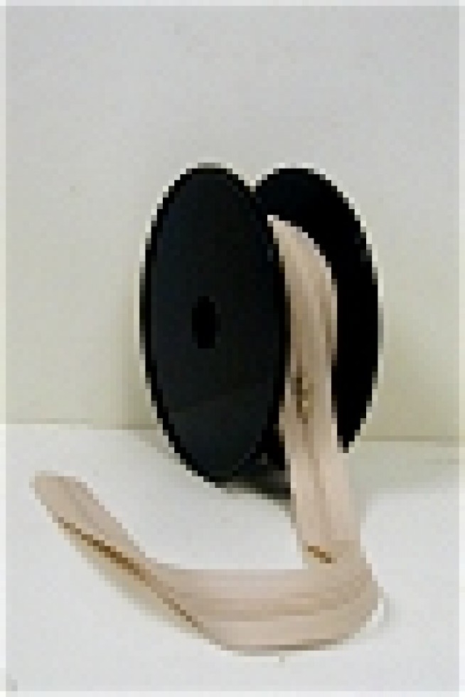 Hemline Nylon Zip on the Roll Dark Cream