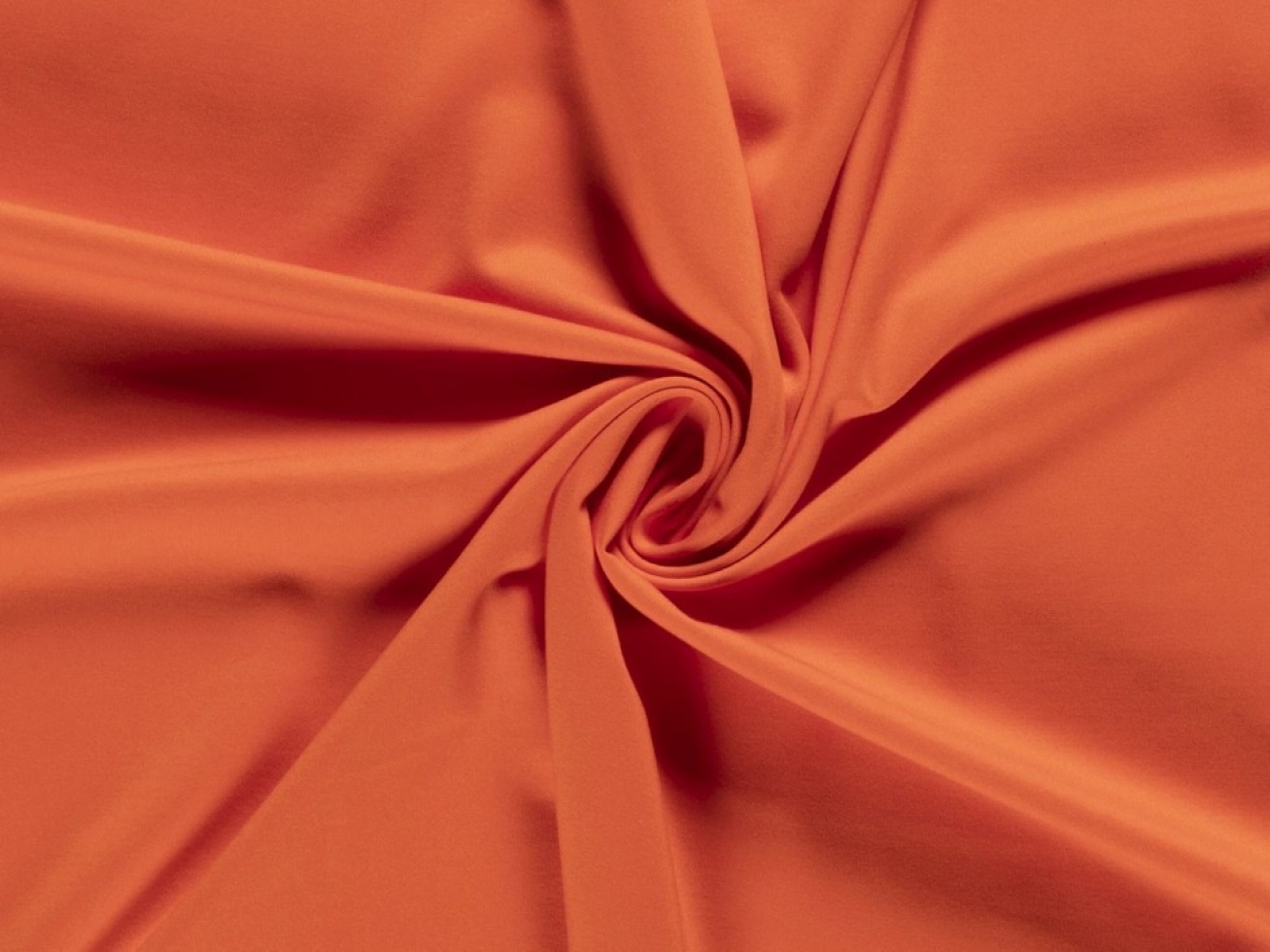 Minerva Core Range Heavy Ponte Roma Double Stretch Knit Fabric Orange