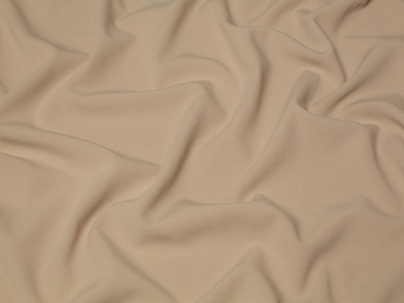 Minerva Core Range Stretch Woven Viscose Crepe Fabric Fawn