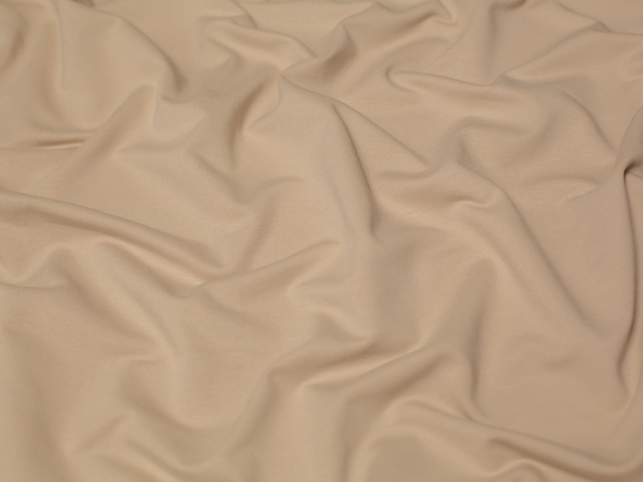 Minerva Core Range Light Loop Back French Terry Stretch Knit Fabric Cream