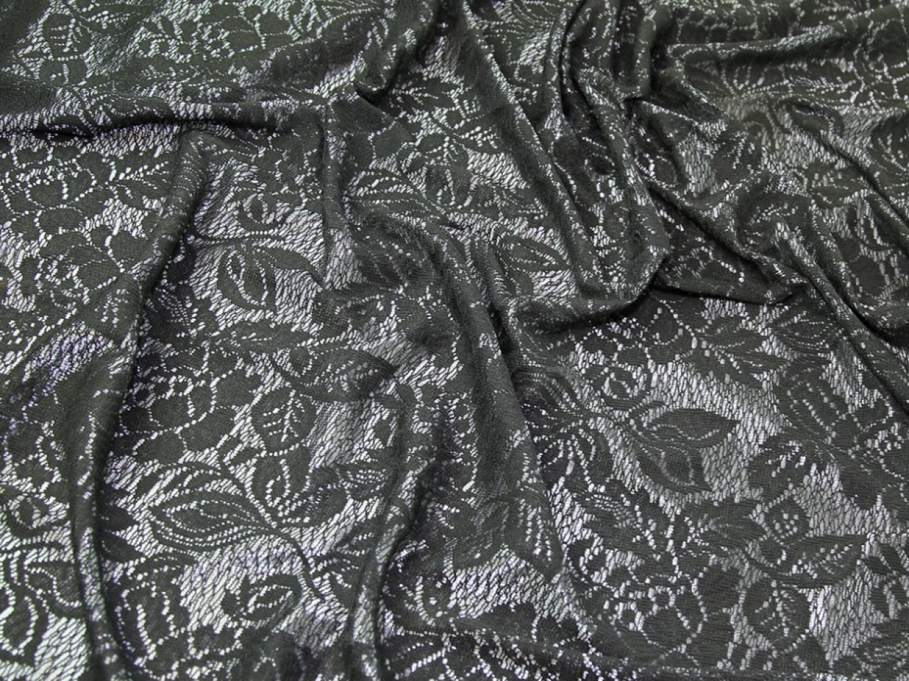 Stretch Lace Fabric Forest