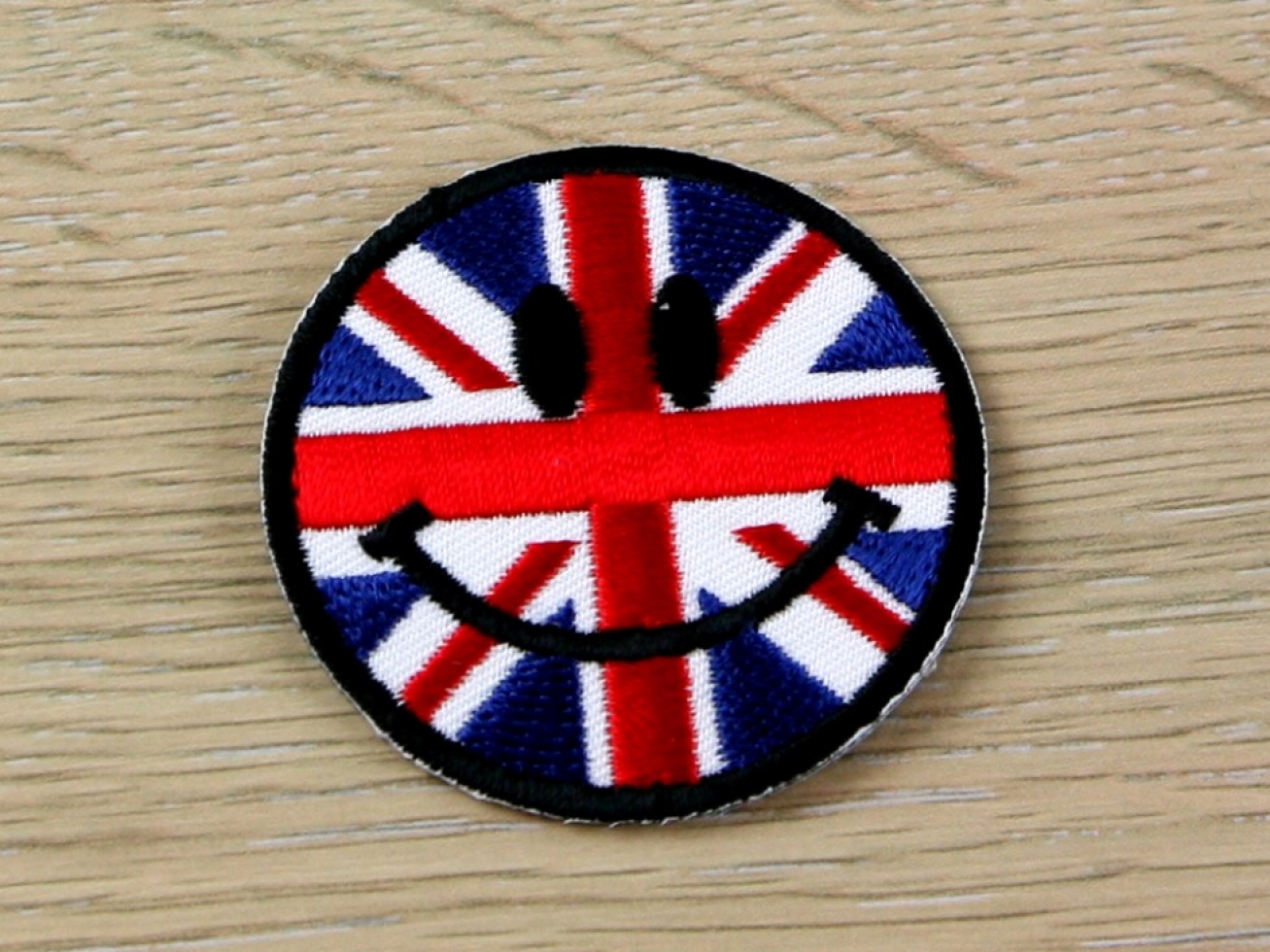 Union Jack Patch Motif Red White Blue