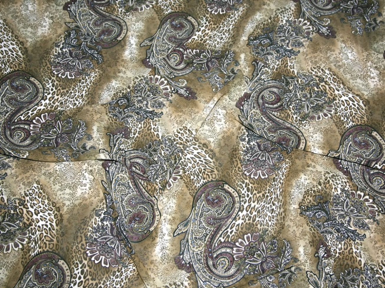 Viscose Georgette Fabric Khaki Green