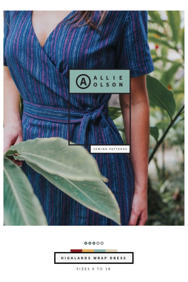 Allie Olson Paper Sewing Pattern Highlands Wrap Dress