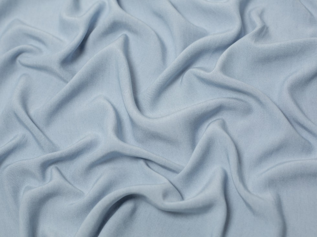 Lyocell Soft Chambray Fabric Light Blue