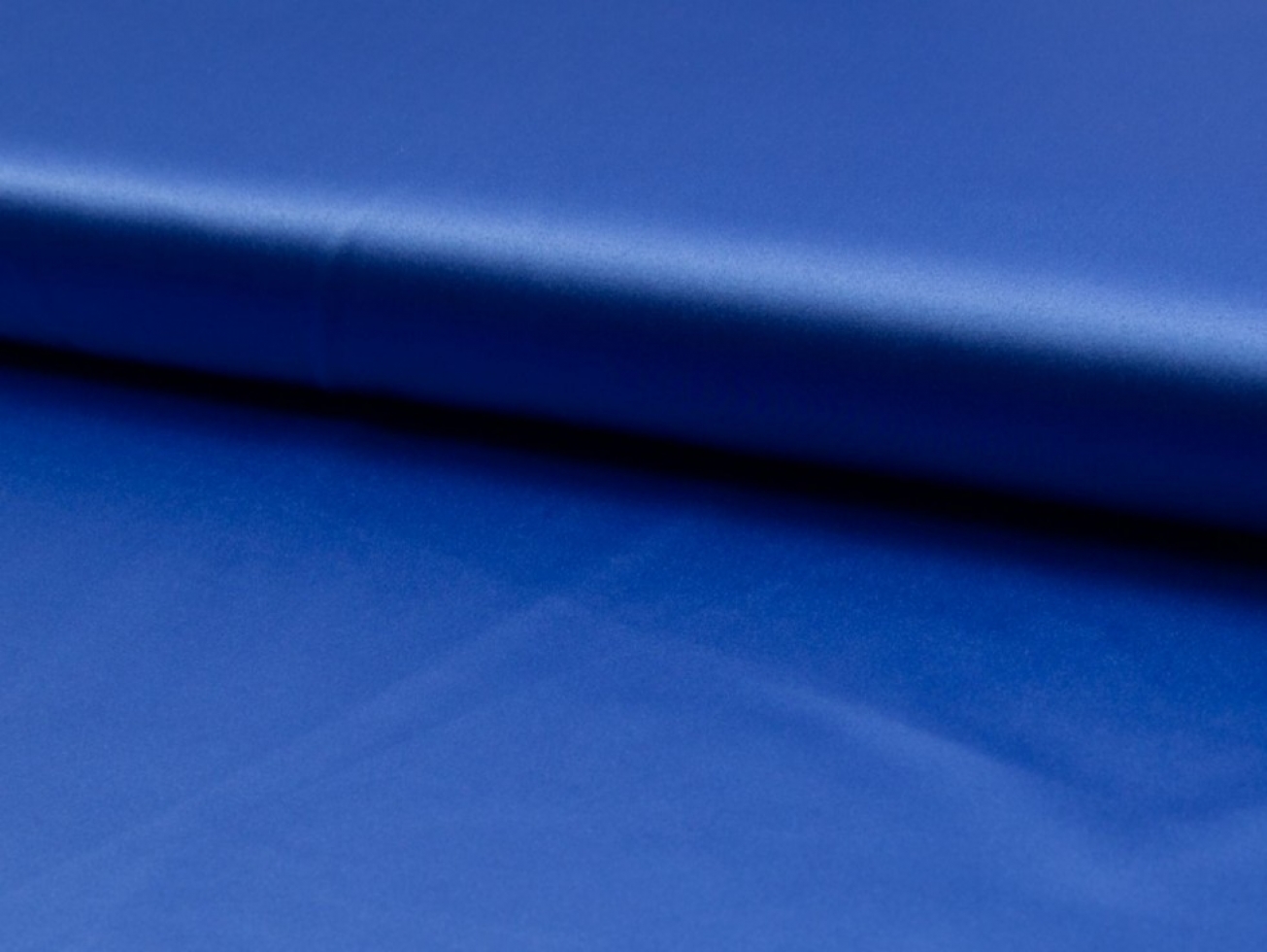 Stretch Woven Polyester Satin Fabric Royal Blue