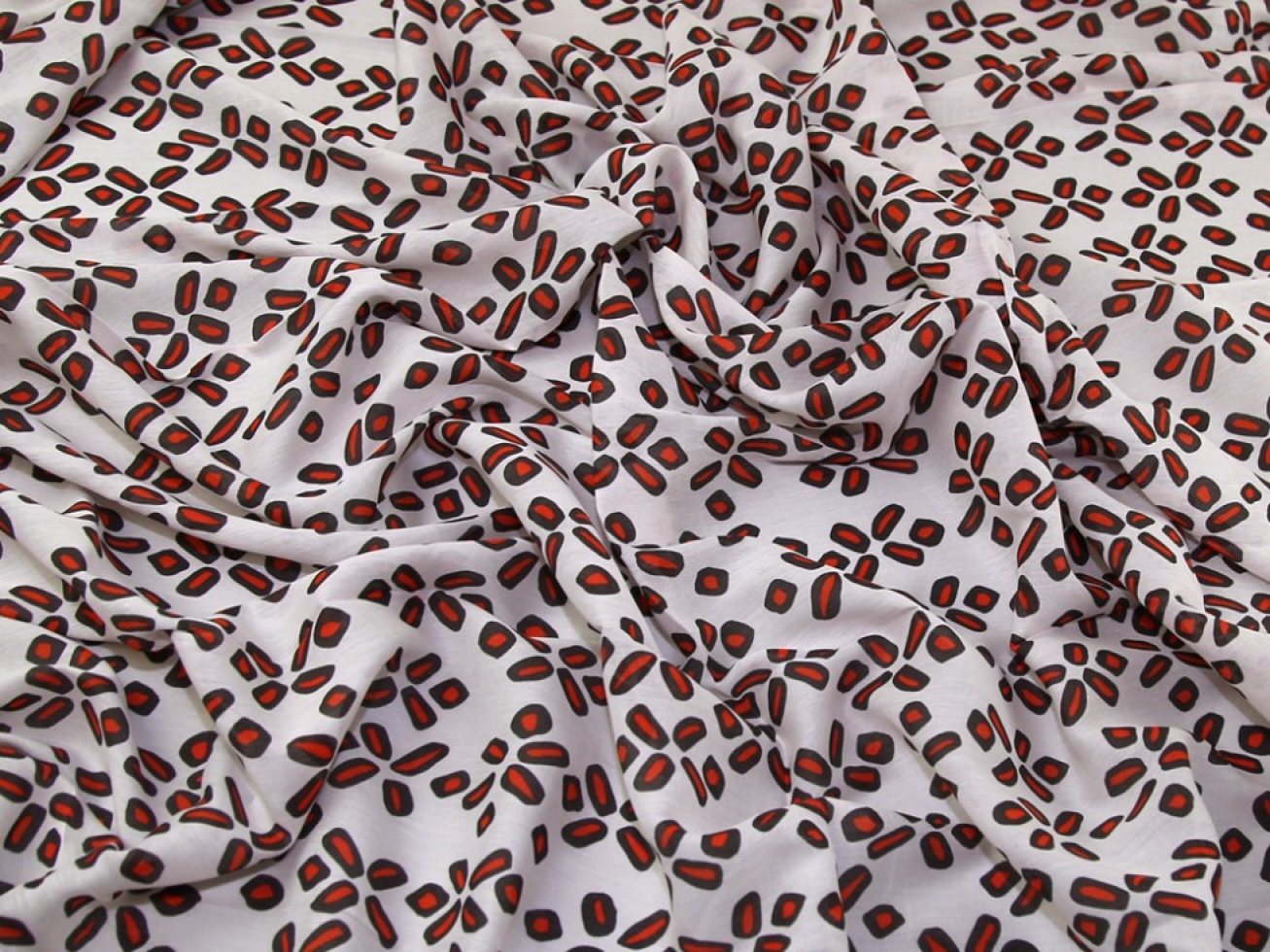 Silk Voile Fabric Orange