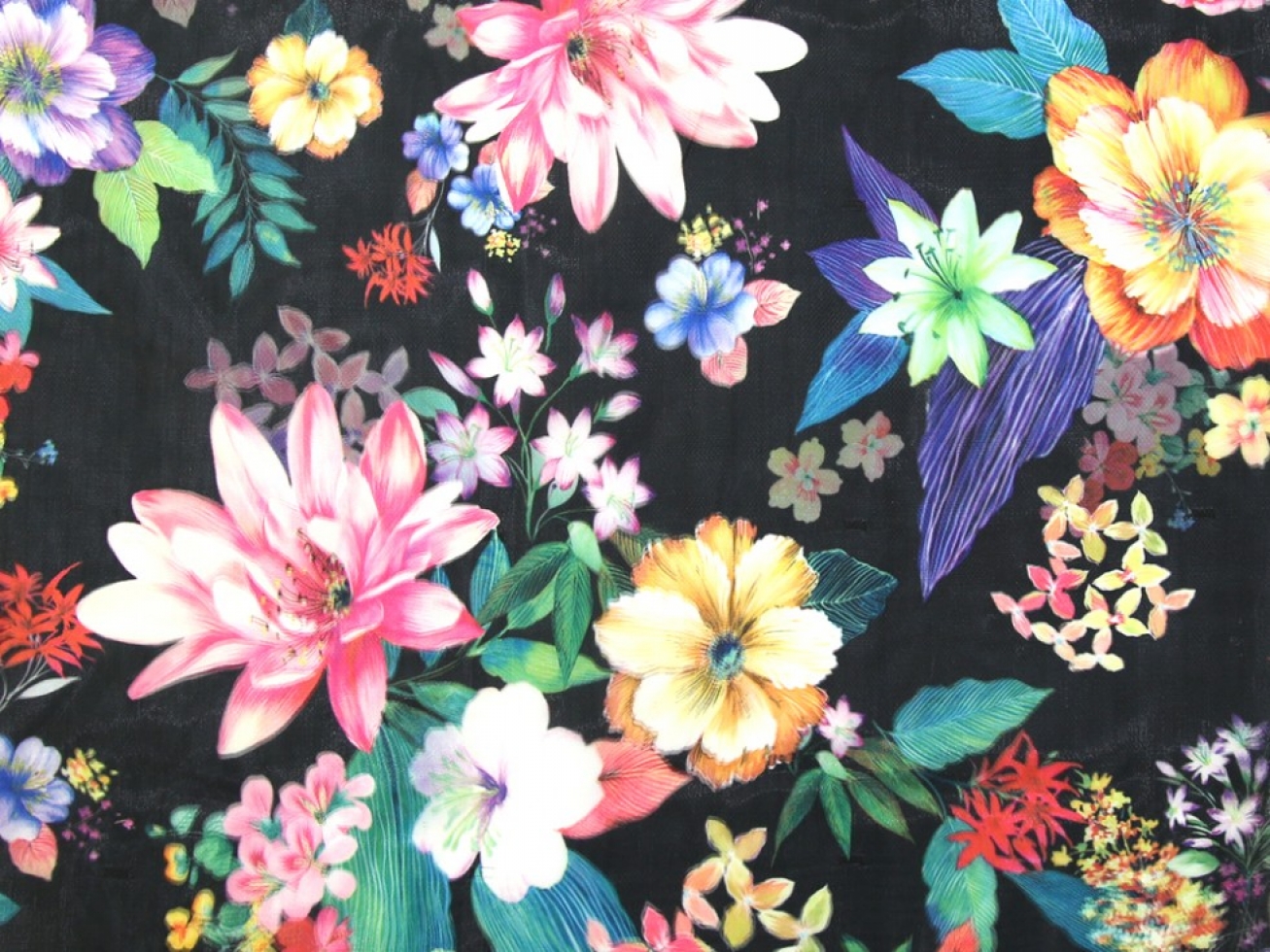 Polyester Voile Fabric Black