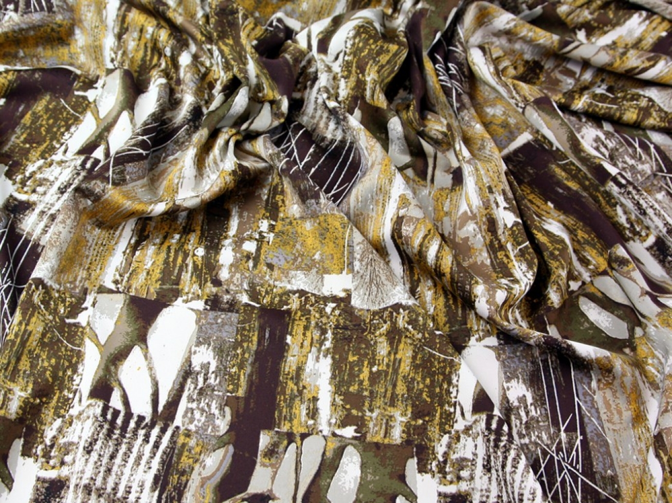 Royal Micro Satin Fabric Brown