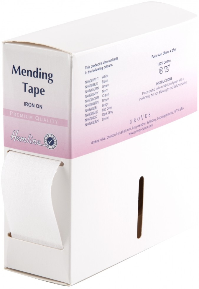 Hemline Repair Mending Tape White