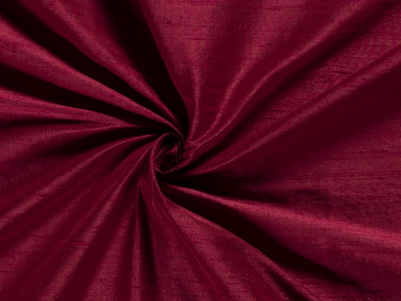 Pure Silk Dupion Fabric Bordeaux