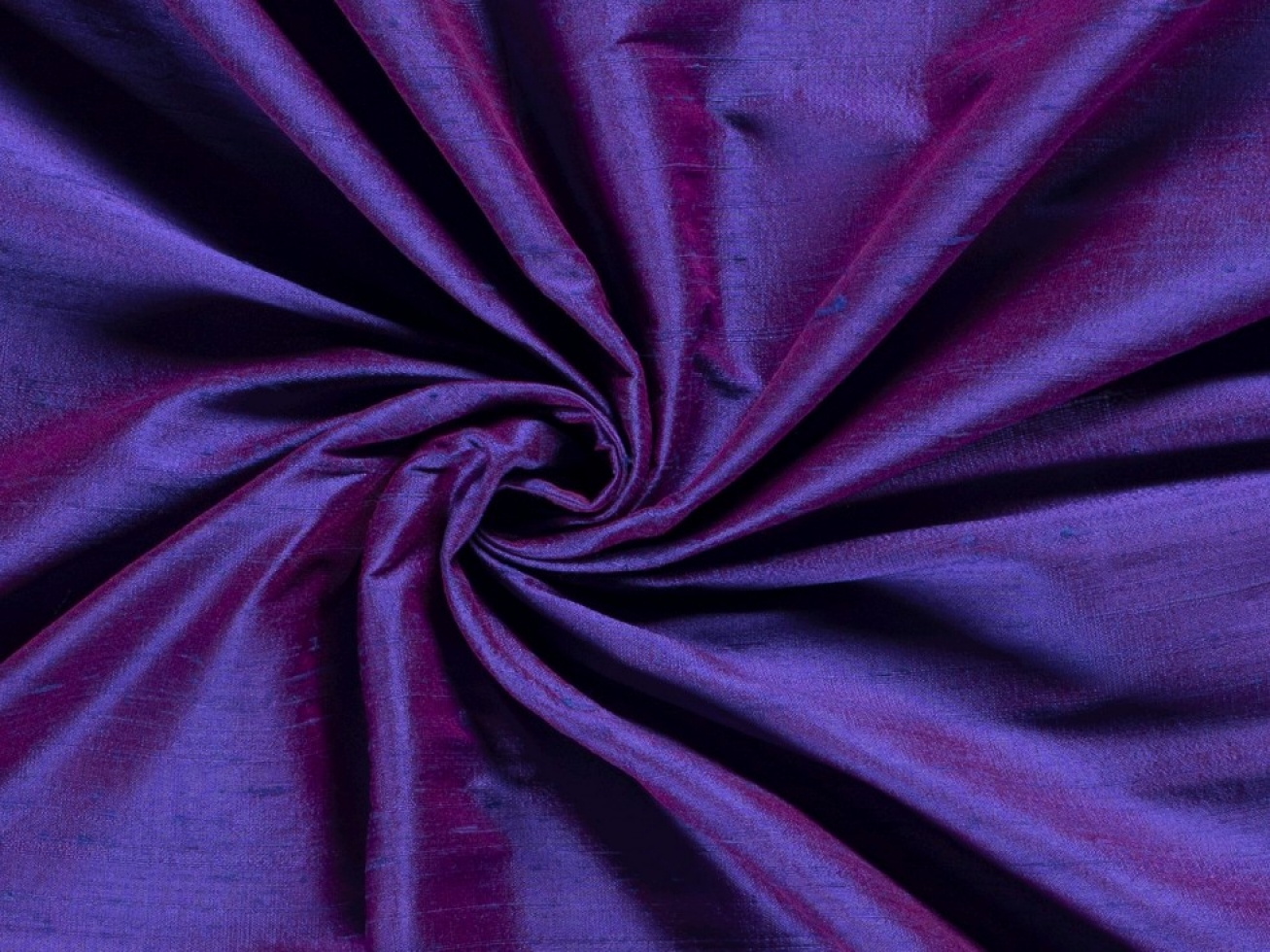 Pure Silk Dupion Fabric Purple