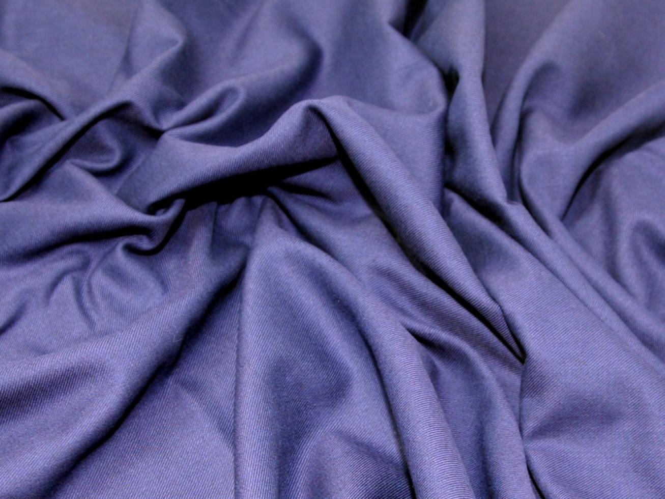 Truella Brushed Cotton Wool Flannel Fabric French Navy Blue