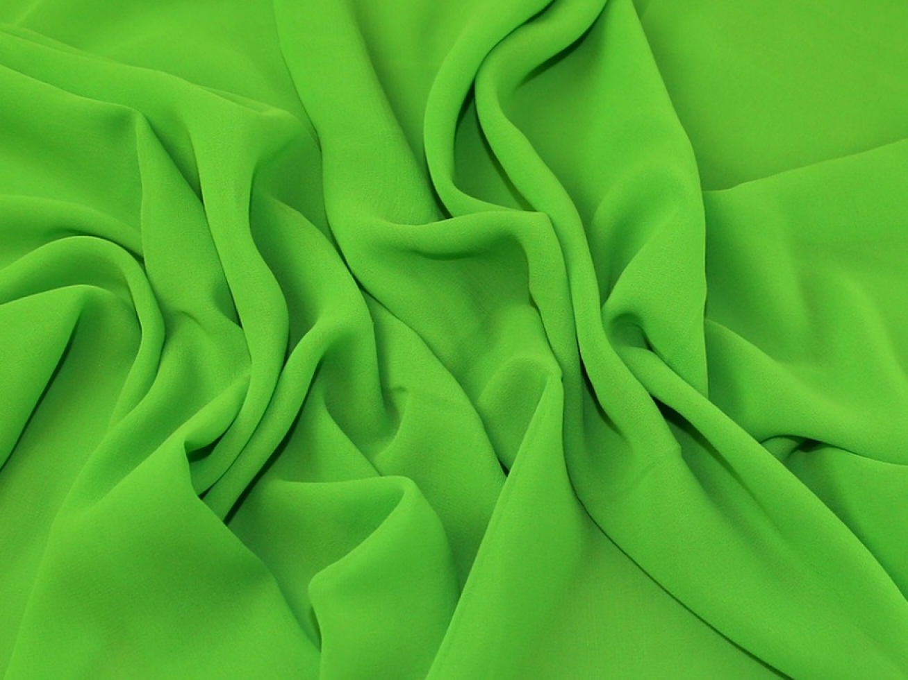 Supreme Sheer Chiffon Fabric Lime Green