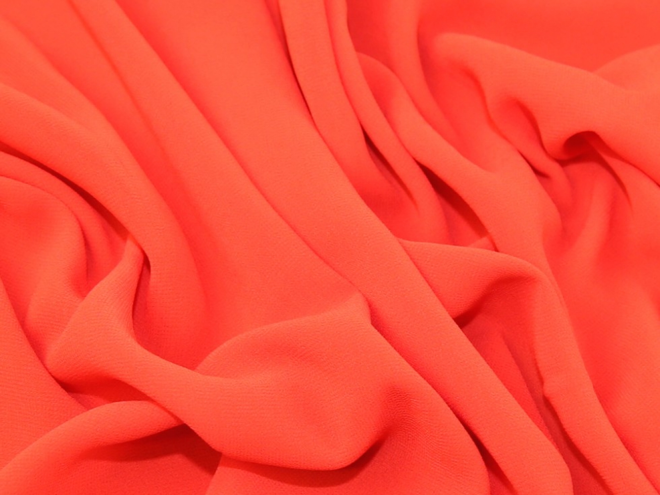 Synergy Light Georgette Fabric Orange
