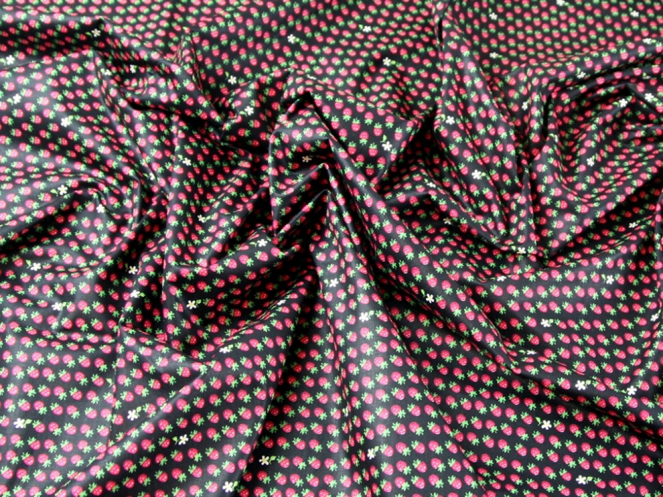 100% Cotton Poplin Fabric Black