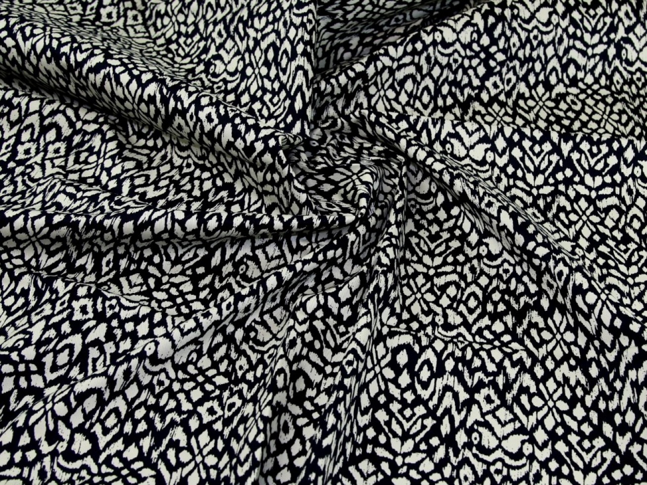 Stretch Woven Cotton Twill Fabric Black