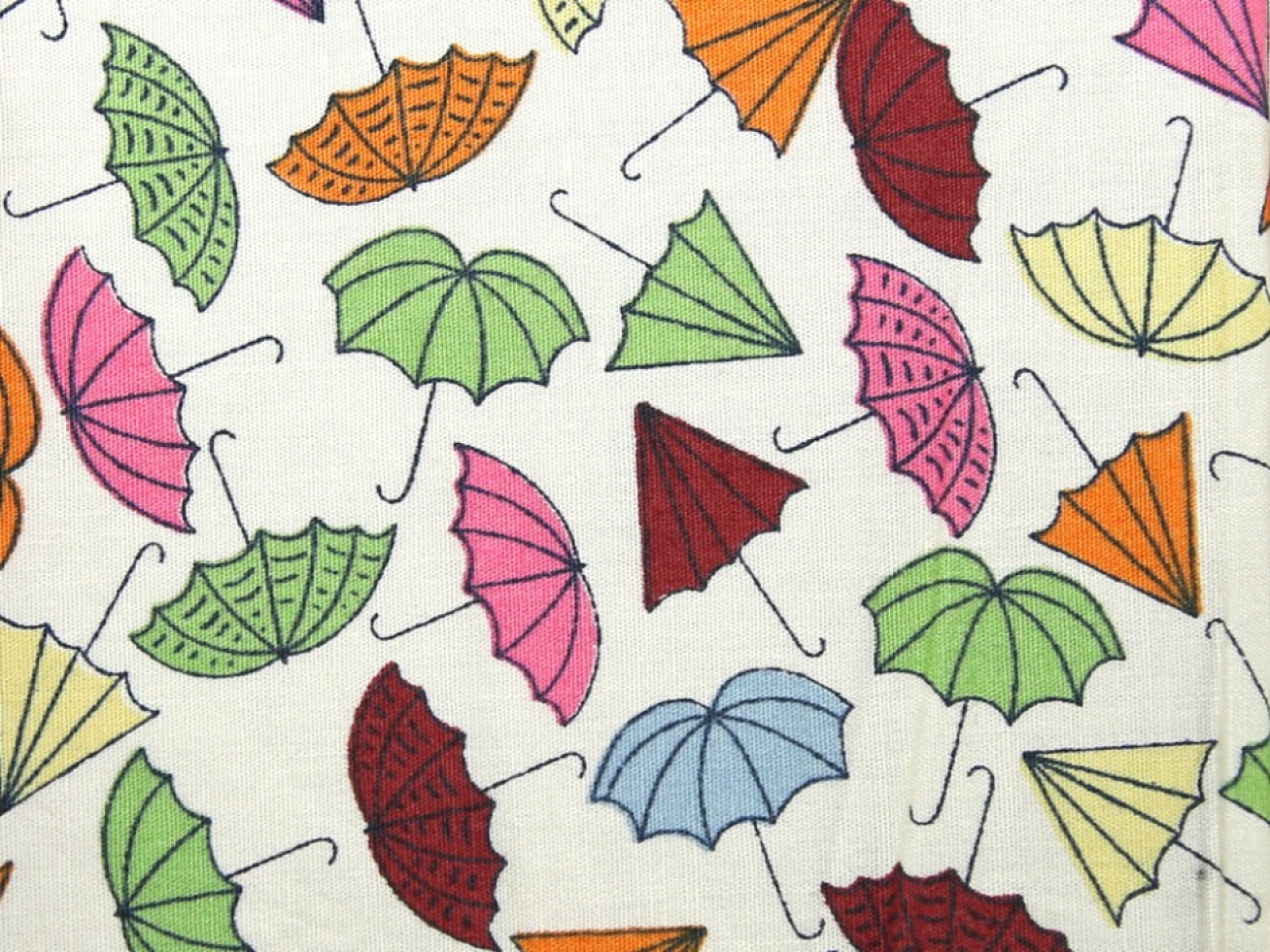 100% Cotton Poplin Fabric Green Multi