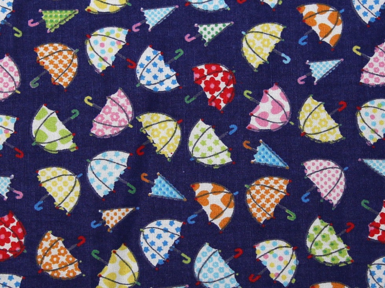 100% Cotton Poplin Fabric Navy Blue