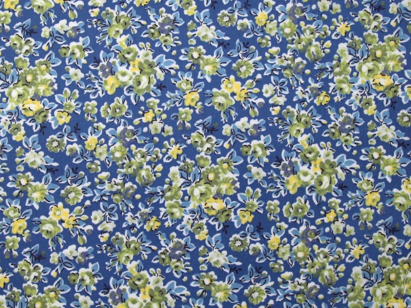 Laminated Cotton Vinyl Fabric Blue