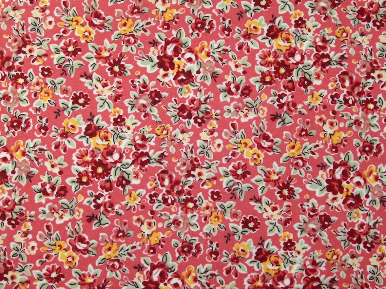 Laminated Cotton Vinyl Fabric Pink