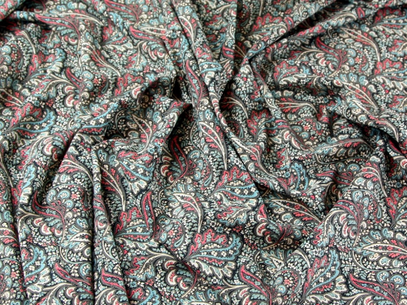 Cotton Lawn Fabric Black