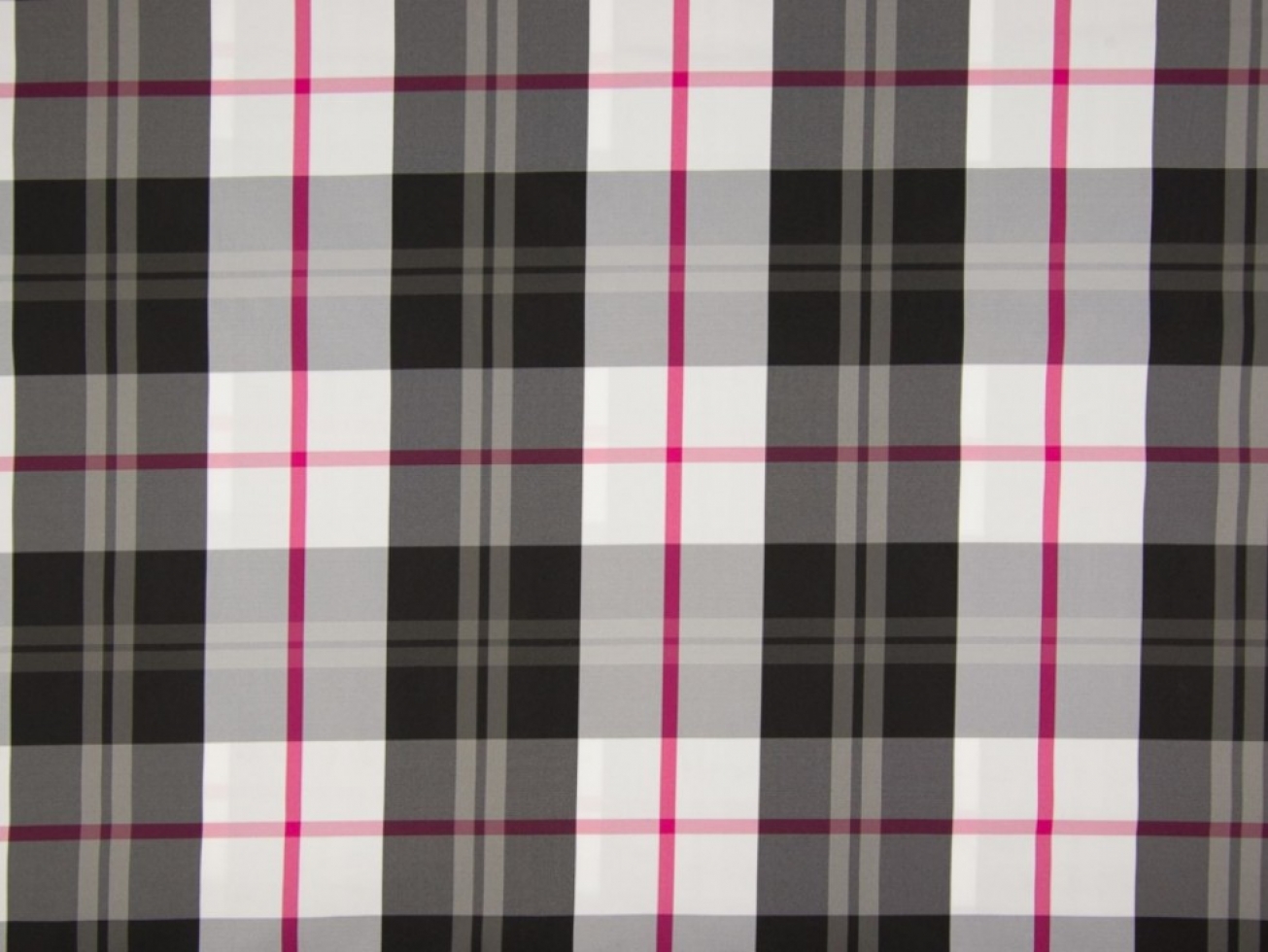 Memory Raincoat Coating Fabric Black Fuchsia