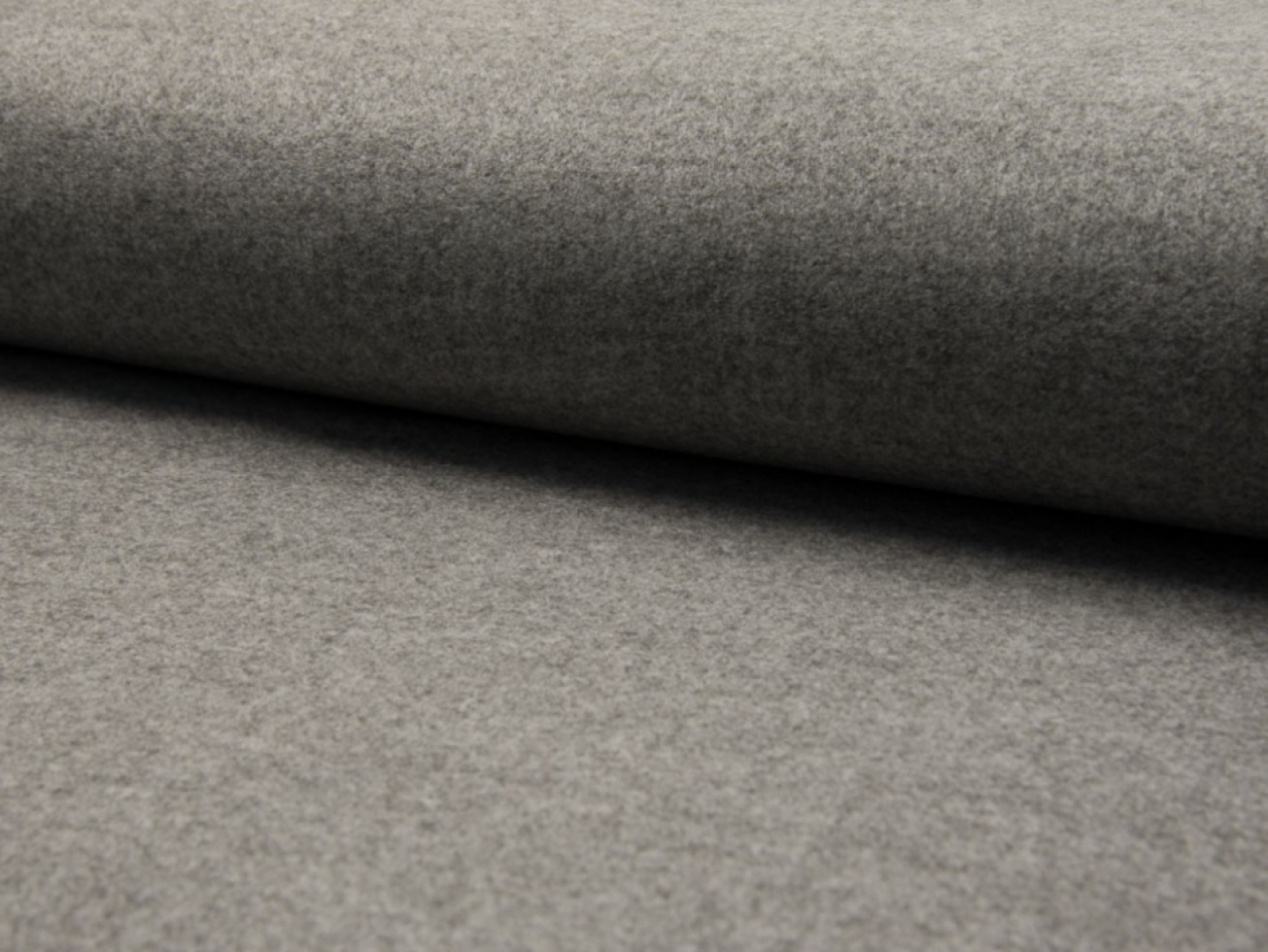 Roberto Wool Blend Coating Fabric Mid Grey