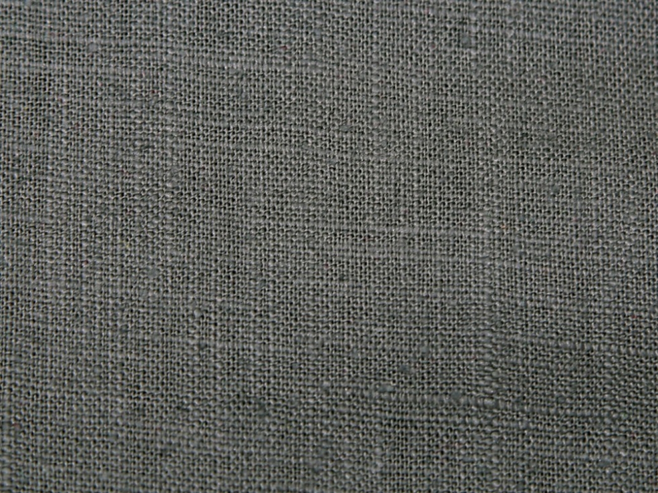 Stof France Coated Cotton Ramie Blend Fabric Anthracite