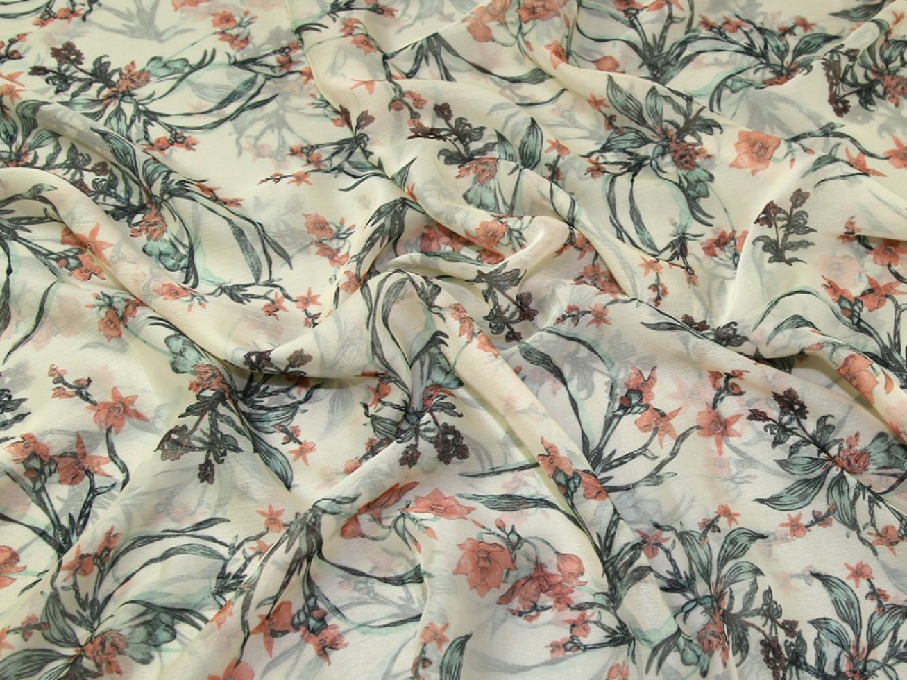 Riva Crinkle Sheer Chiffon Fabric Lemon